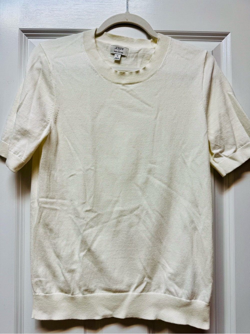 J Crew Factory crew neck short sleeve knit